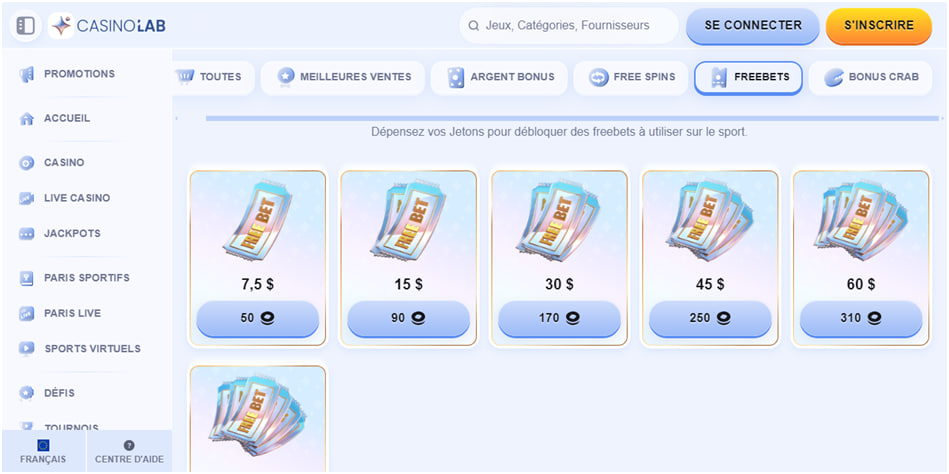 multiples fonctionnalités CasinoLab