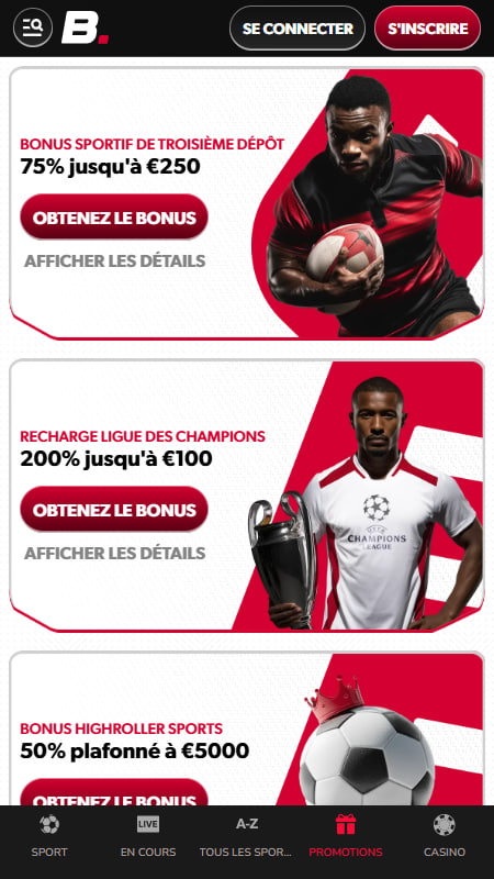 Betista Les bonus et promotions offertes